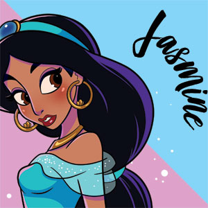 Disney Princess Jasmine Art Xbox 360 (Includes HDD) Skin